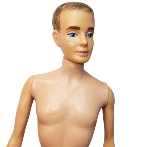 1961 Vintage Flocked Hair Ken One of the Beginner Kens in Barbies Life - Picture 3 of 13